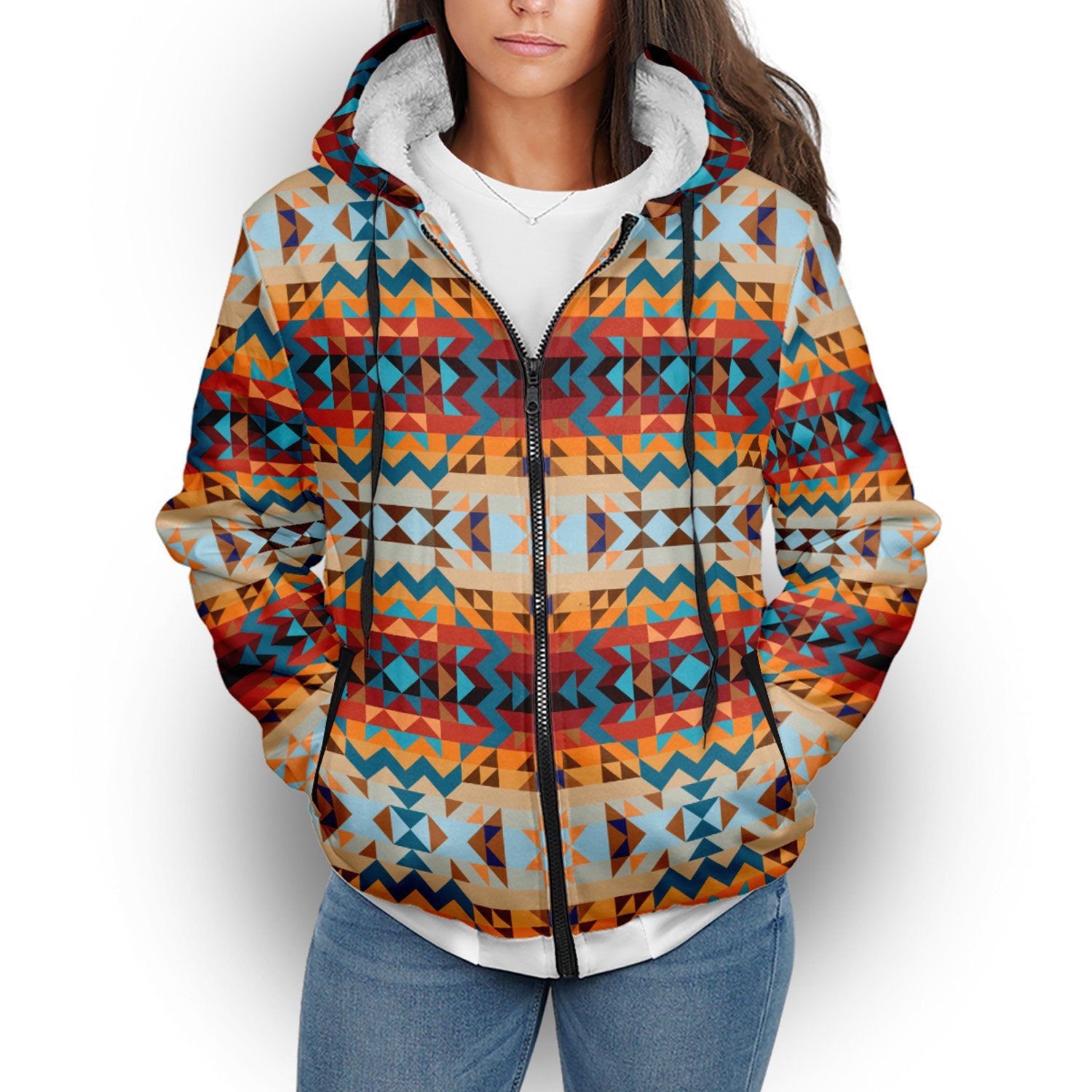 Dark Sandway Sherpa Hoodie hoodie Herman