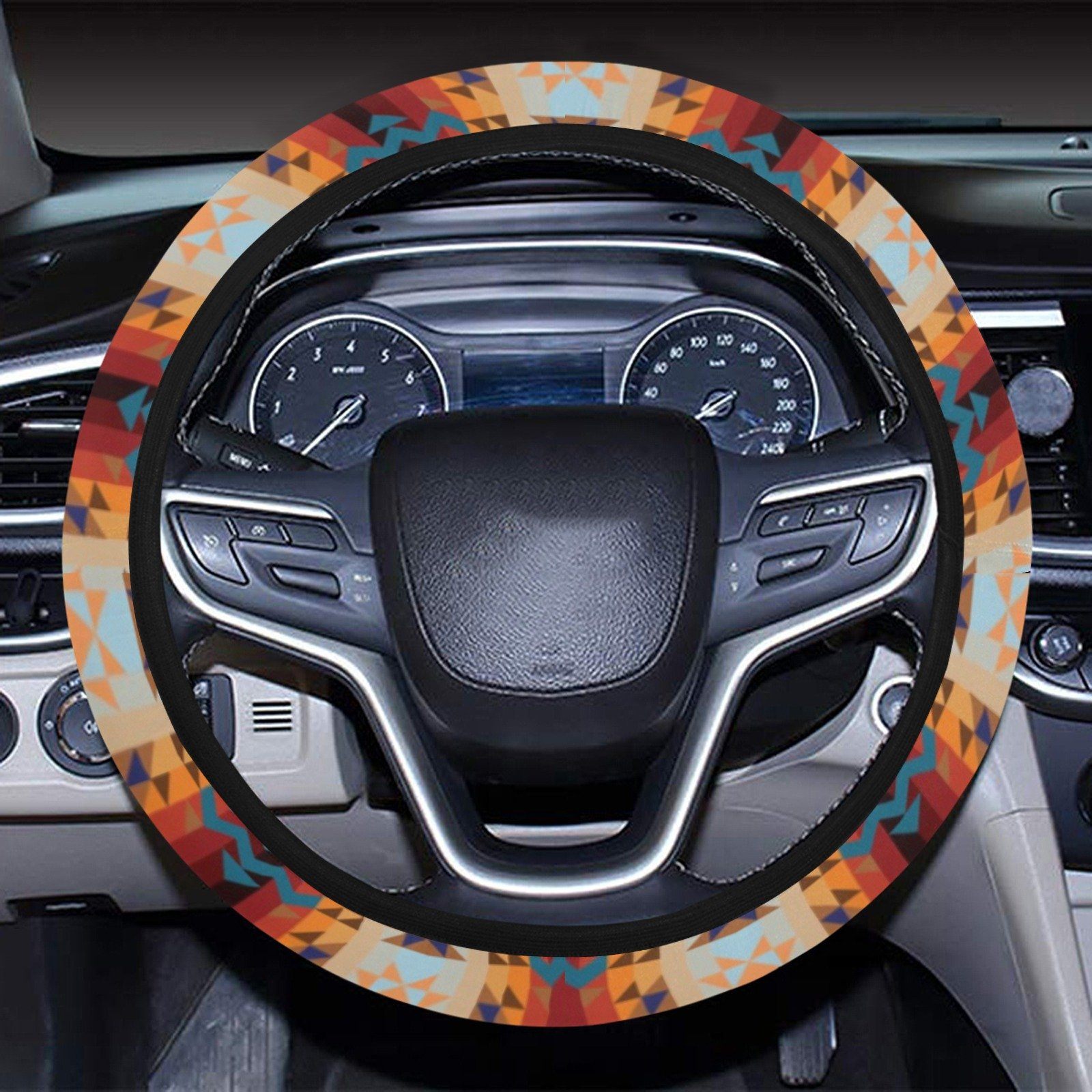 Dark Sandway Steering Wheel Cover with Elastic Edge Steering Wheel Cover with Elastic Edge e-joyer 