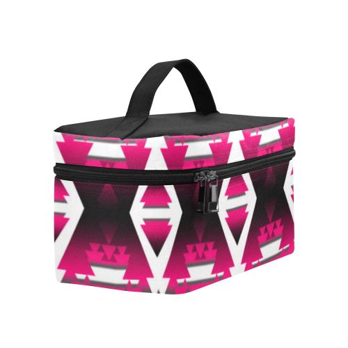 Dark Sunset Winter Camp Cosmetic Bag/Large (Model 1658) Cosmetic Bag e-joyer