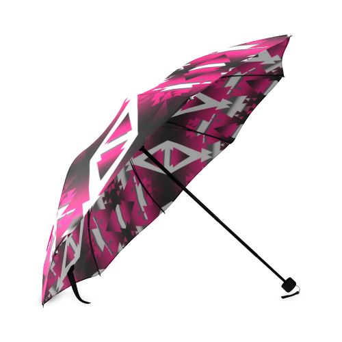 Dark Sunset Winter Camp Foldable Umbrella Foldable Umbrella e-joyer
