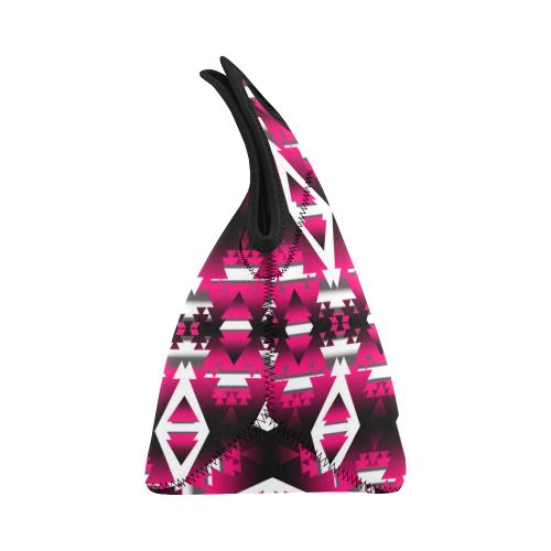 Dark Sunset Winter Camp Neoprene Lunch Bag/Small (Model 1669) Neoprene Lunch Bag/Small (1669) e-joyer