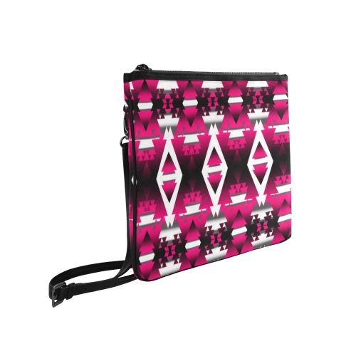 Dark Sunset Winter Camp Slim Clutch Bag (Model 1668) Slim Clutch Bags (1668) e-joyer