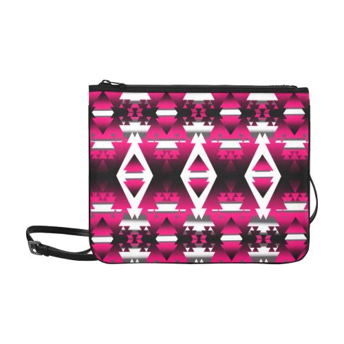 Dark Sunset Winter Camp Slim Clutch Bag (Model 1668) Slim Clutch Bags (1668) e-joyer