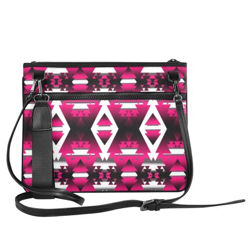 Dark Sunset Winter Camp Slim Clutch Bag (Model 1668) Slim Clutch Bags (1668) e-joyer