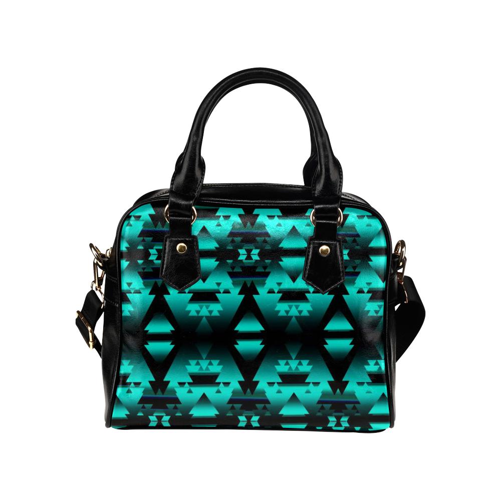 Dark-Teal-Winter-Camp Shoulder Handbag (Model 1634) Shoulder Handbags (1634) e-joyer