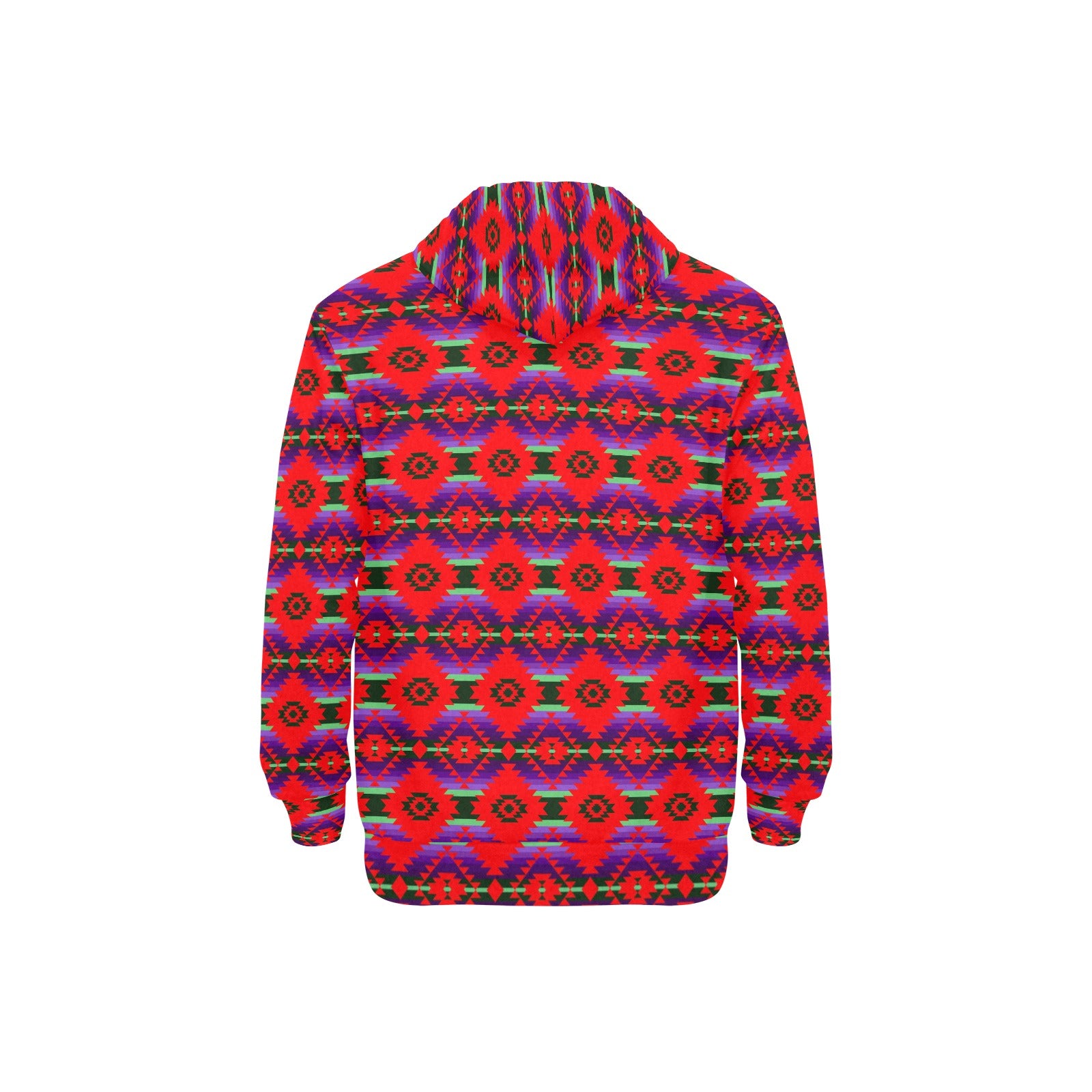 Cree Confederacy Chicken Dance Men's Long Sleeve Fleece Hoodie