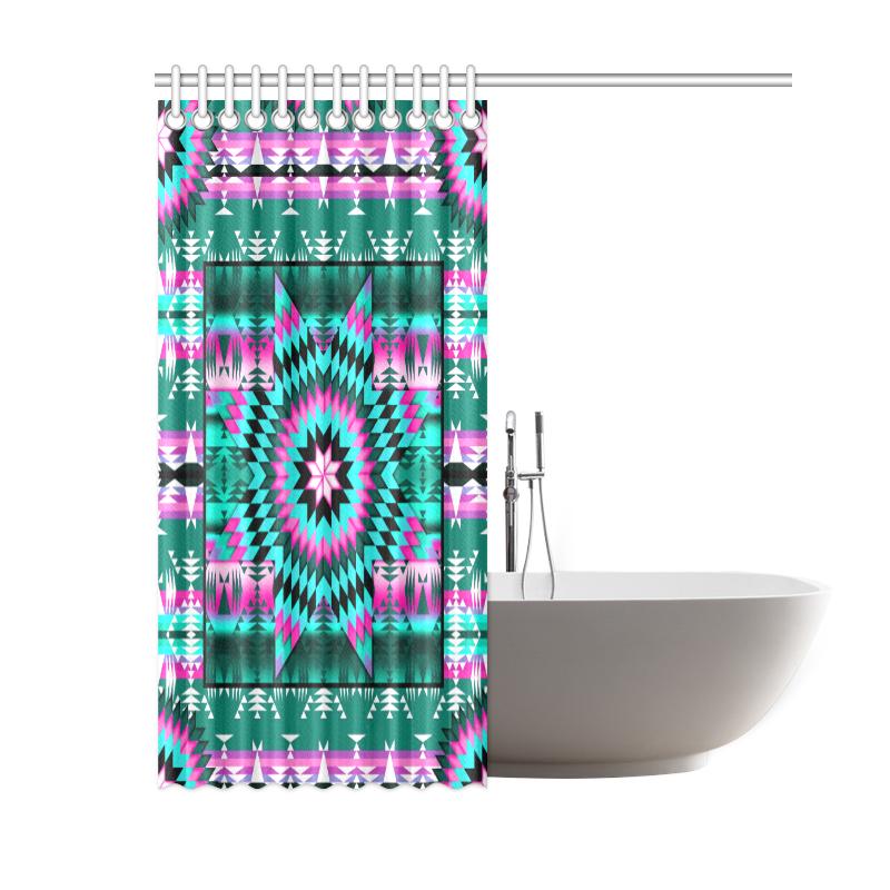 Deep Lake and Sunset Star Shower Curtain 60"x72" Shower Curtain 60"x72" e-joyer