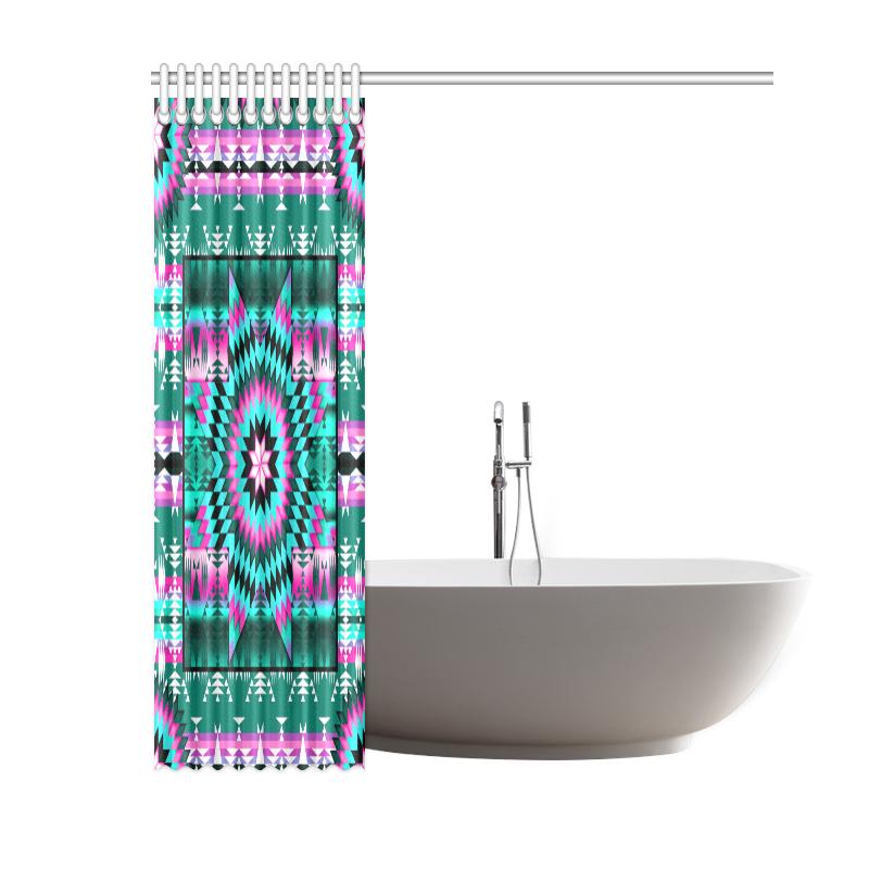 Deep Lake and Sunset Star Shower Curtain 60"x72" Shower Curtain 60"x72" e-joyer