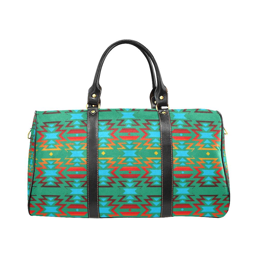 Deep Lake Fire Colors and Sky New Waterproof Travel Bag/Small (Model 1639) Waterproof Travel Bags (1639) e-joyer