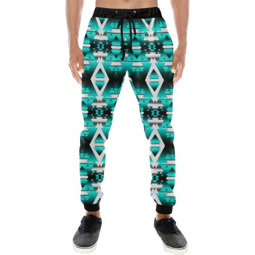 Deep Lake Winter Camp Men's All Over Print Sweatpants (Model L11) Men's All Over Print Sweatpants (L11) e-joyer