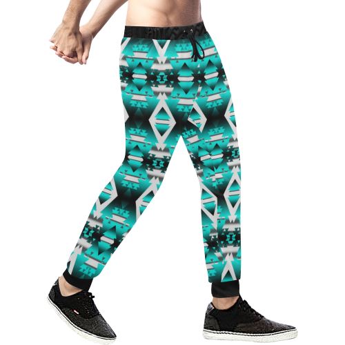 Deep Lake Winter Camp Men's All Over Print Sweatpants (Model L11) Men's All Over Print Sweatpants (L11) e-joyer