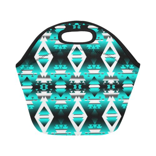 Deep Lake Winter Camp Neoprene Lunch Bag/Small (Model 1669) Neoprene Lunch Bag/Small (1669) e-joyer