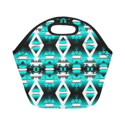 Deep Lake Winter Camp Neoprene Lunch Bag/Small (Model 1669) Neoprene Lunch Bag/Small (1669) e-joyer