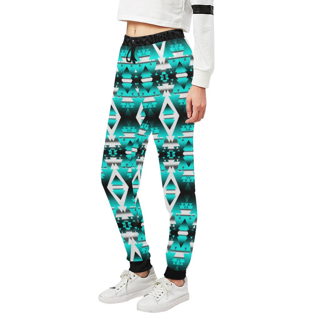Deep Lake Winter Camp Women's All Over Print Sweatpants (Model L11) Women's All Over Print Sweatpants (L11) e-joyer