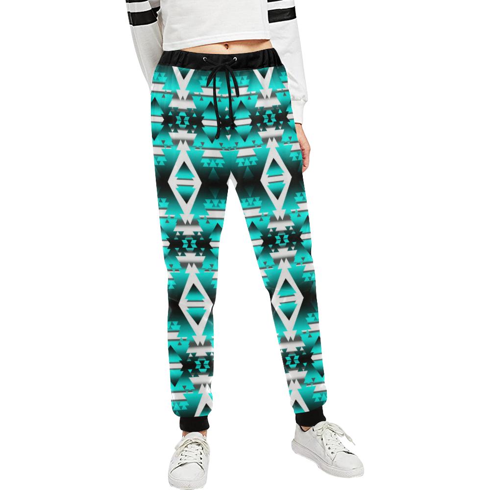 Deep Lake Winter Camp Women's All Over Print Sweatpants (Model L11) Women's All Over Print Sweatpants (L11) e-joyer