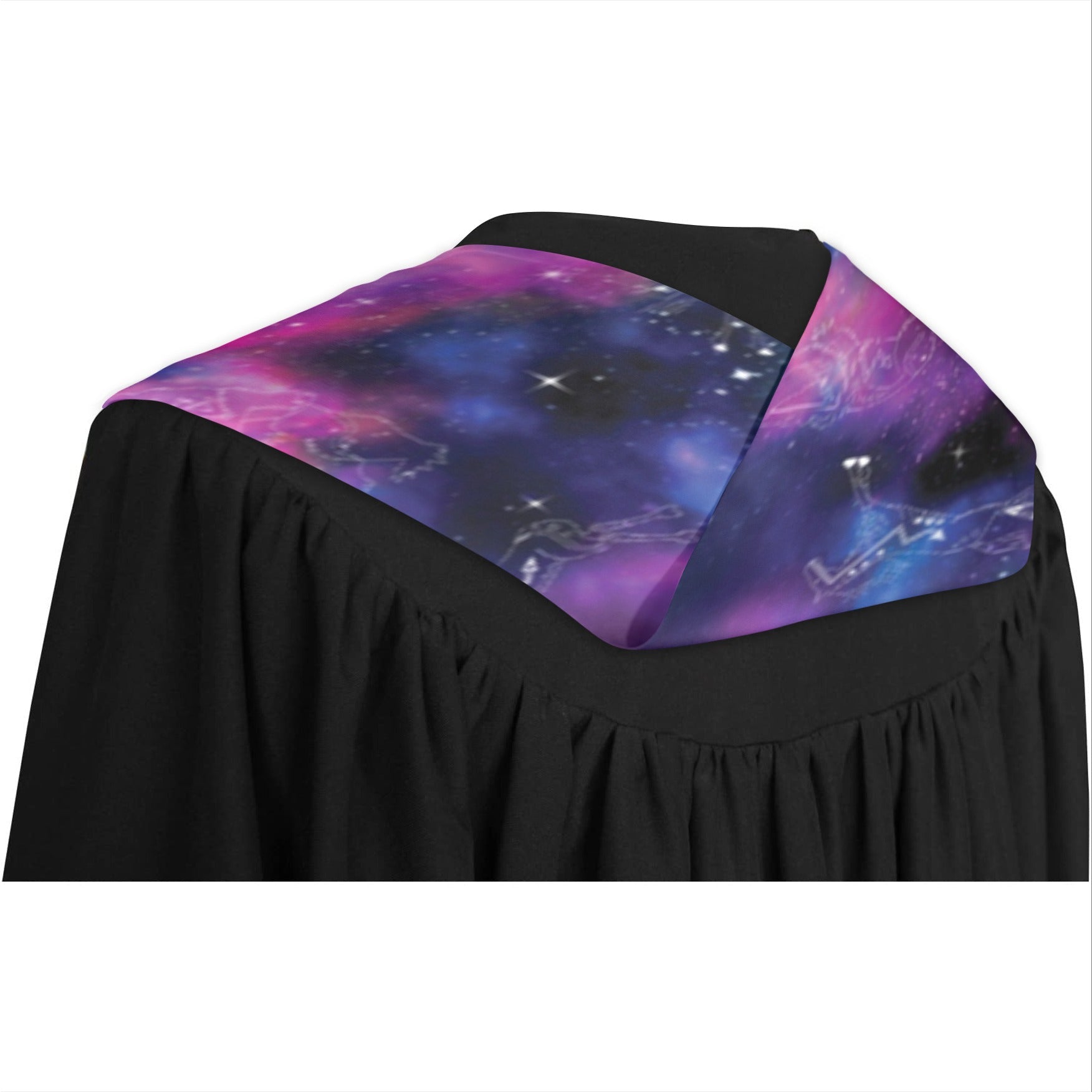Animal Ancestors 1 Blue and Pink Graduation Stole