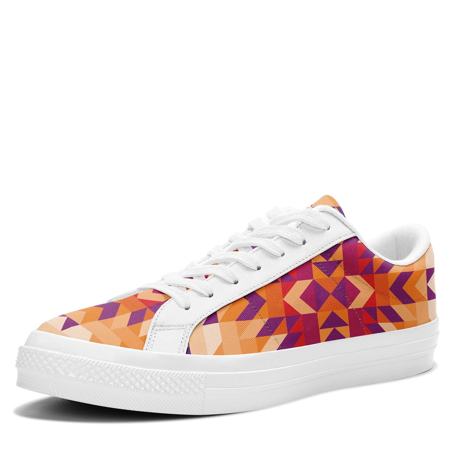 Desert Geo Aapisi Low Top Canvas Shoes White Sole aapisi Herman