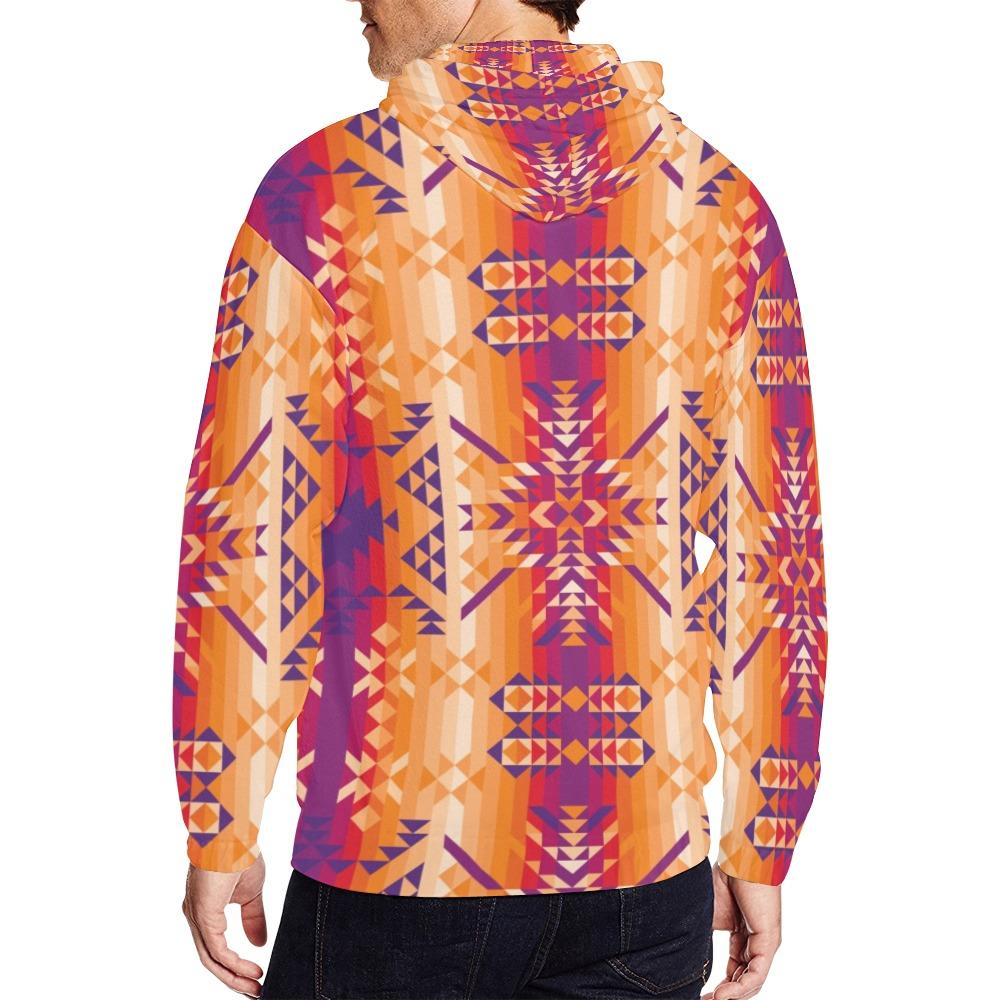 Desert Geo All Over Print Full Zip Hoodie for Men (Model H14) All Over Print Full Zip Hoodie for Men (H14) e-joyer 