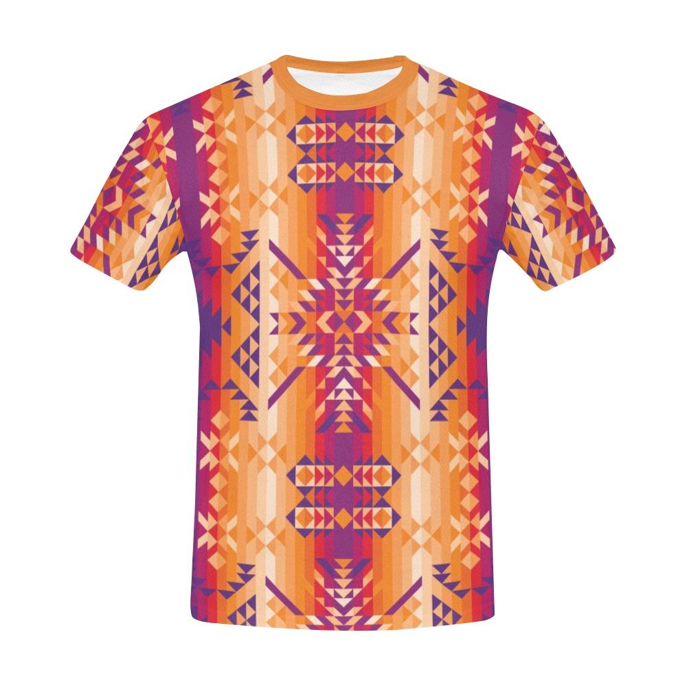 Desert Geo All Over Print T-Shirt for Men (USA Size) (Model T40) All Over Print T-Shirt for Men (T40) e-joyer