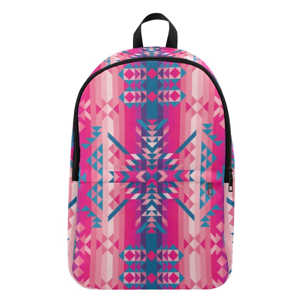 Desert Geo Blue Fabric Backpack for Adult (Model 1659) Casual Backpack for Adult (1659) e-joyer