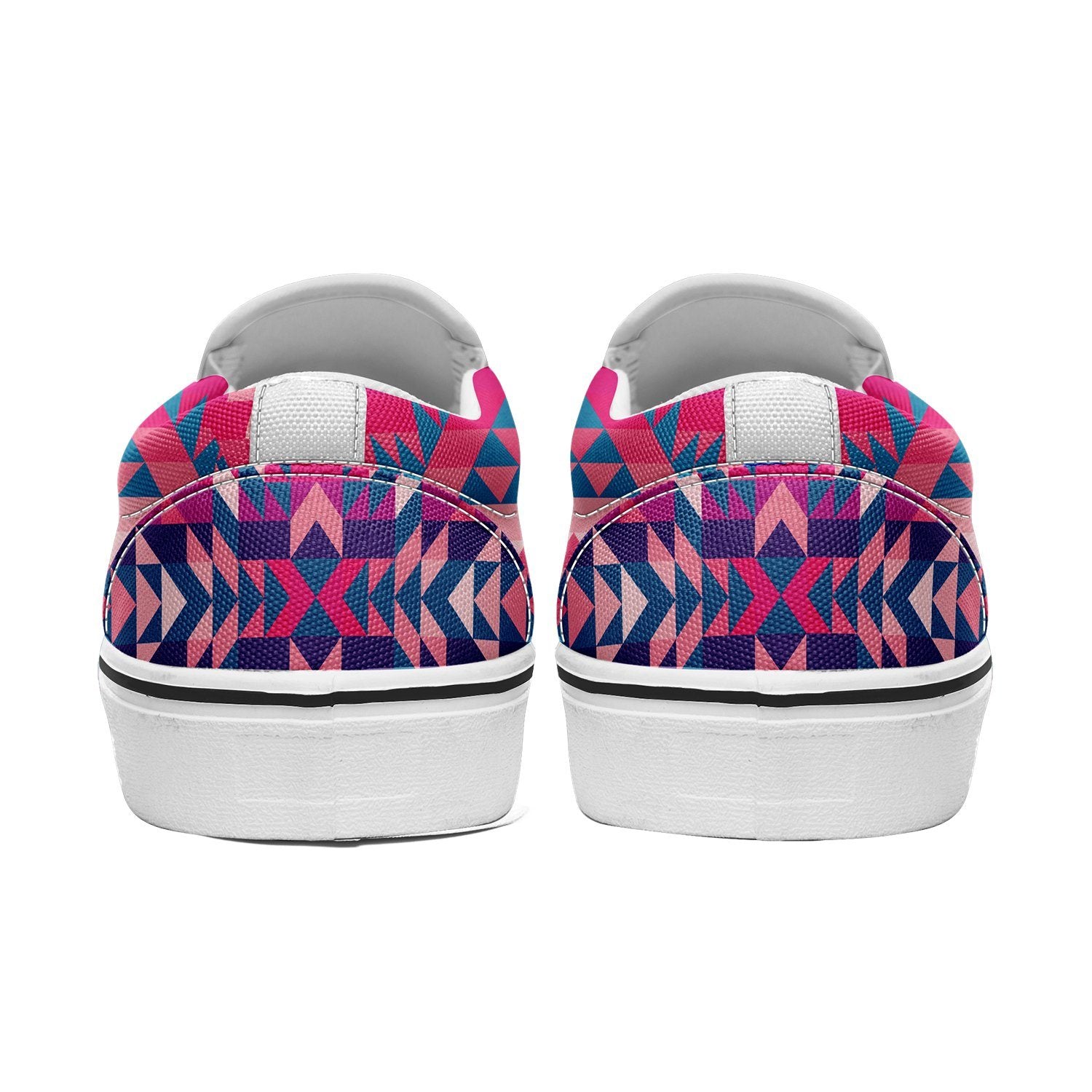 Desert Geo Blue Otoyimm Canvas Slip On Shoes otoyimm Herman