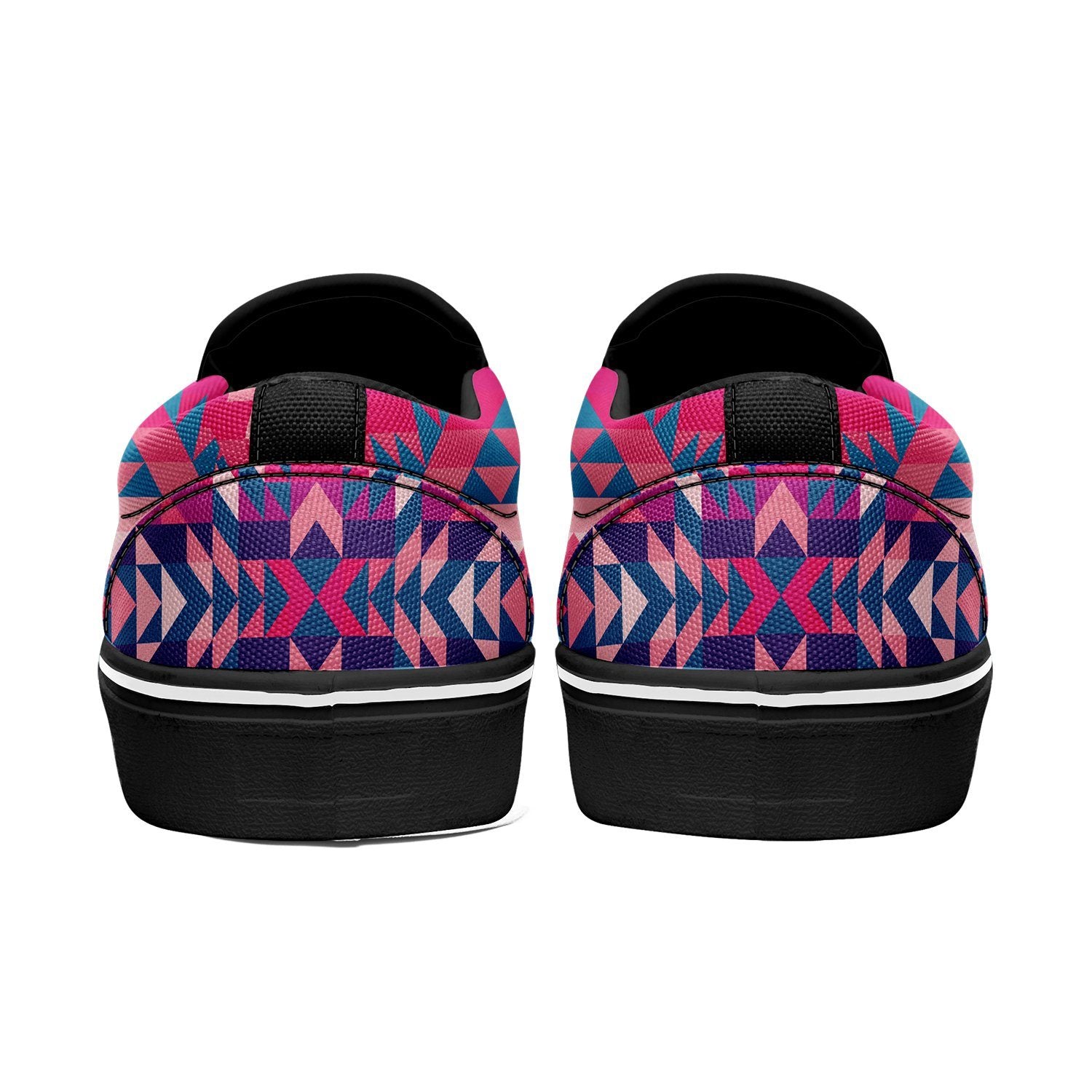 Desert Geo Blue Otoyimm Canvas Slip On Shoes otoyimm Herman