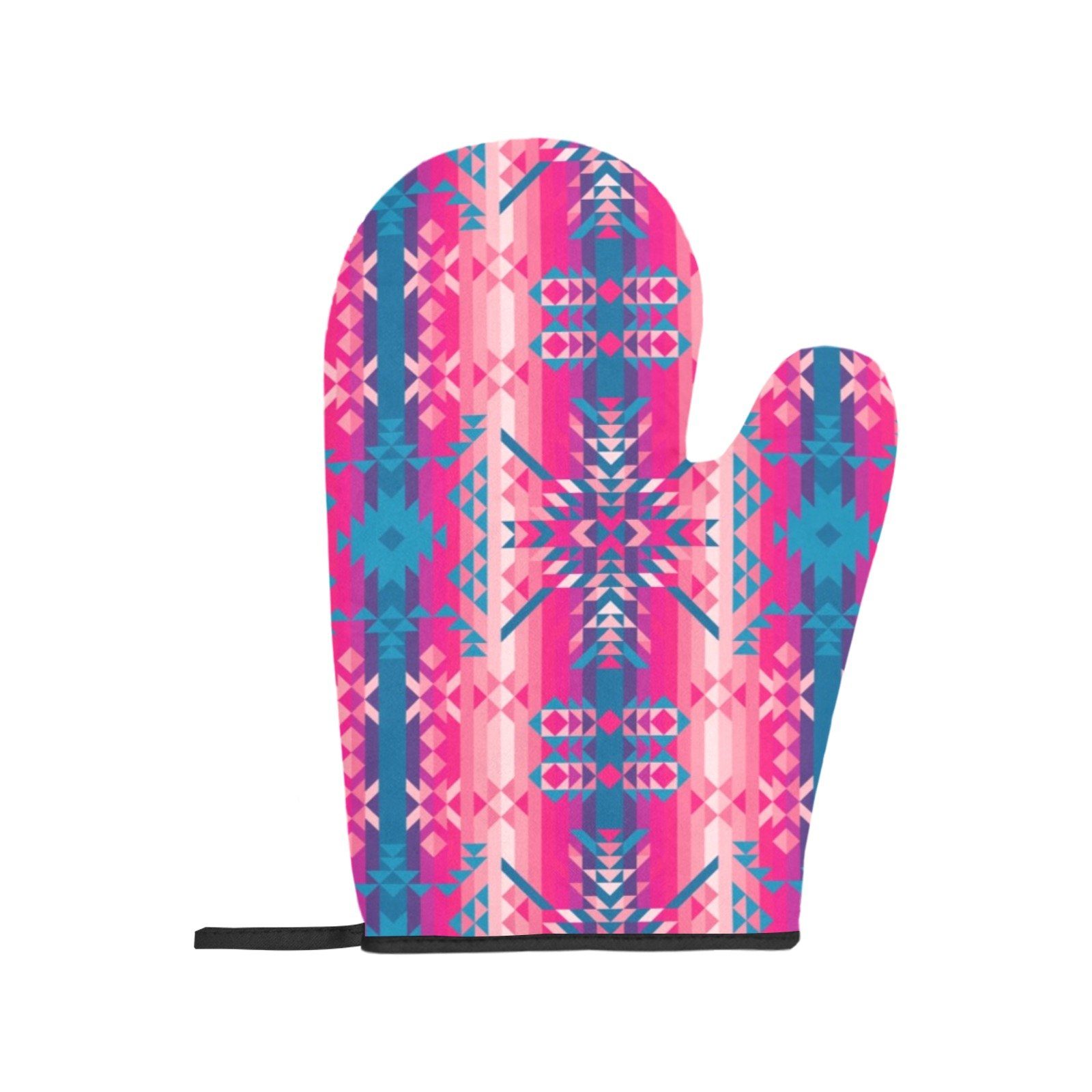 Desert Geo Blue Oven Mitt & Pot Holder Oven Mitt & Pot Holder e-joyer
