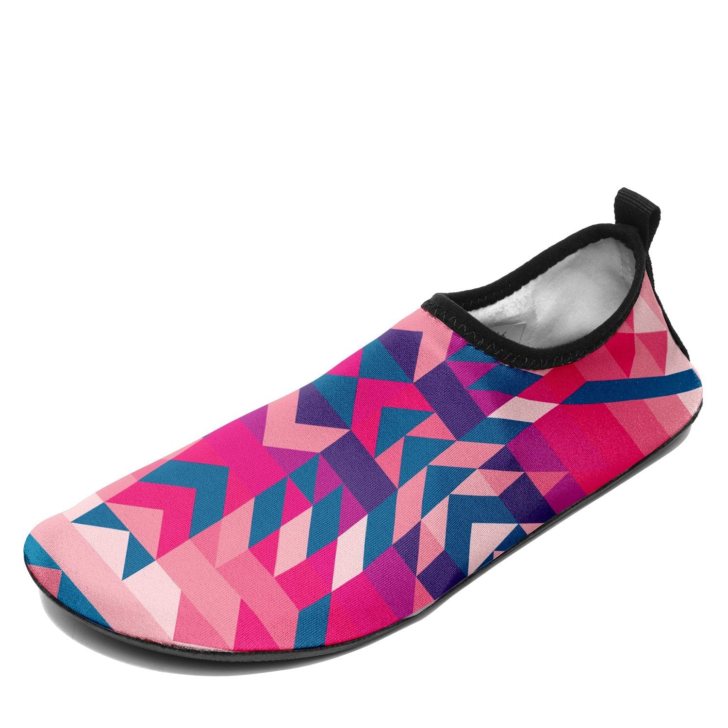 Desert Geo Blue Sockamoccs Kid's Slip On Shoes Herman