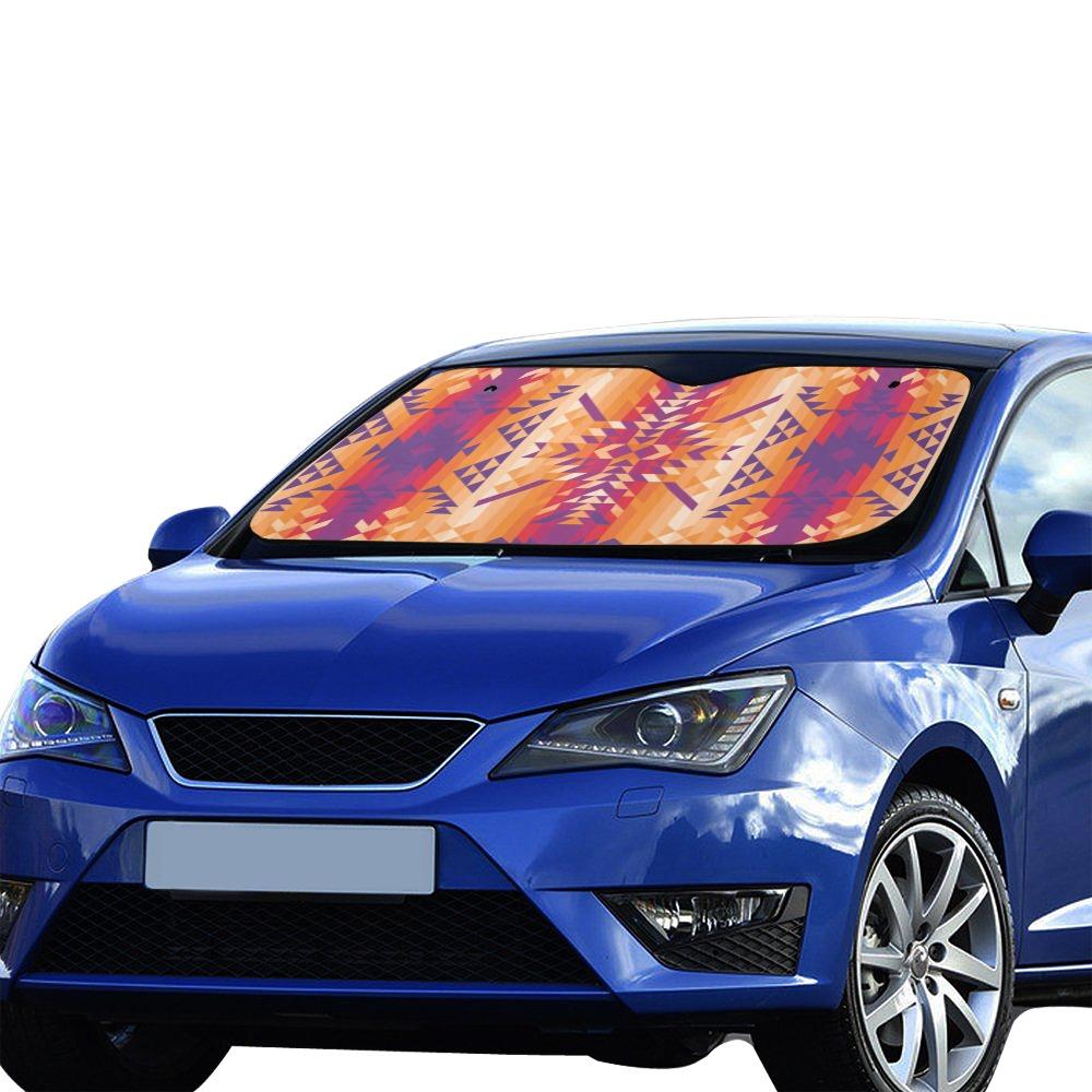 Desert Geo Car Sun Shade 55"x30" Car Sun Shade e-joyer
