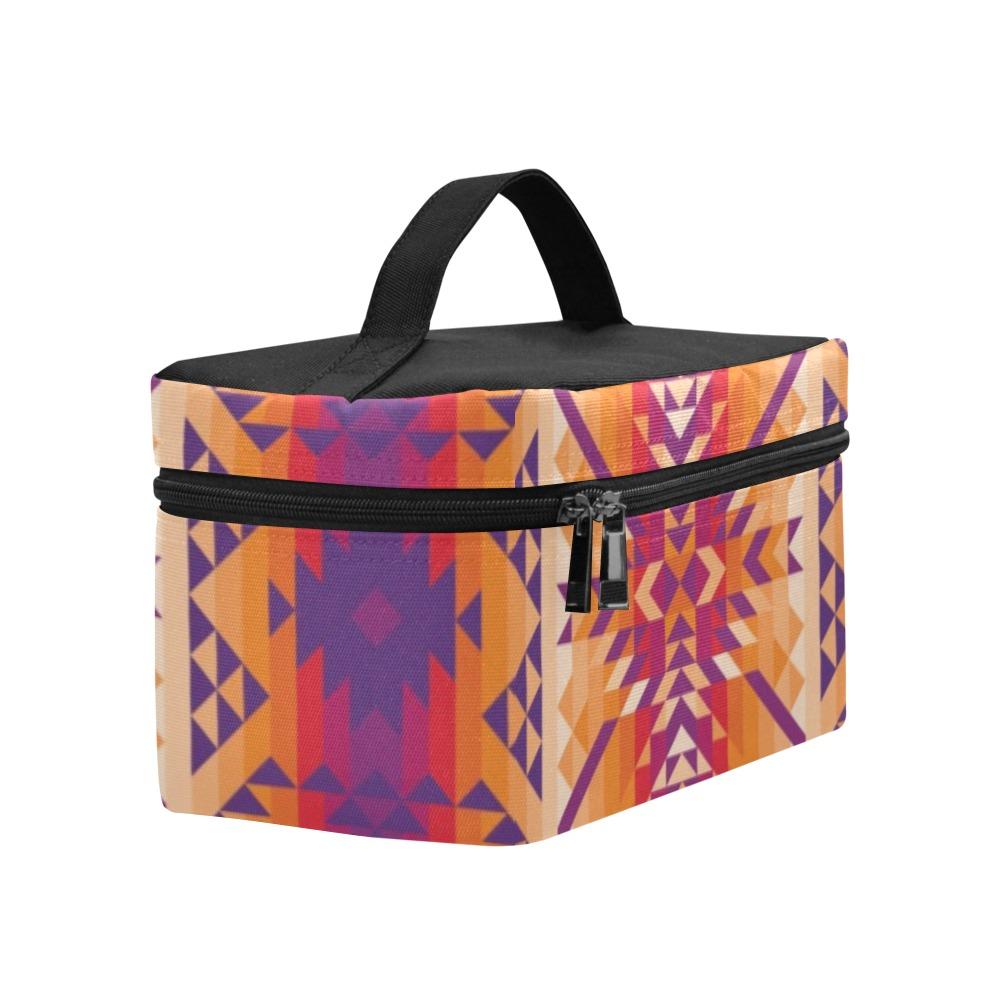 Desert Geo Cosmetic Bag/Large (Model 1658) Cosmetic Bag e-joyer