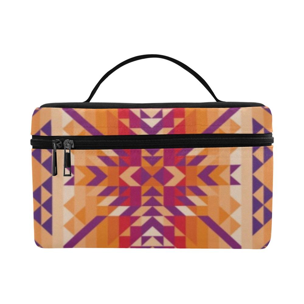 Desert Geo Cosmetic Bag/Large (Model 1658) Cosmetic Bag e-joyer