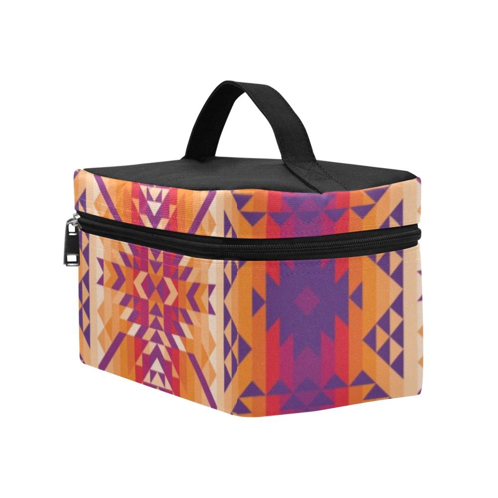 Desert Geo Cosmetic Bag/Large (Model 1658) Cosmetic Bag e-joyer