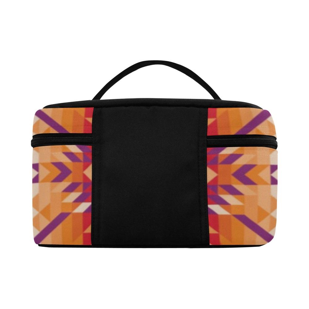 Desert Geo Cosmetic Bag/Large (Model 1658) Cosmetic Bag e-joyer