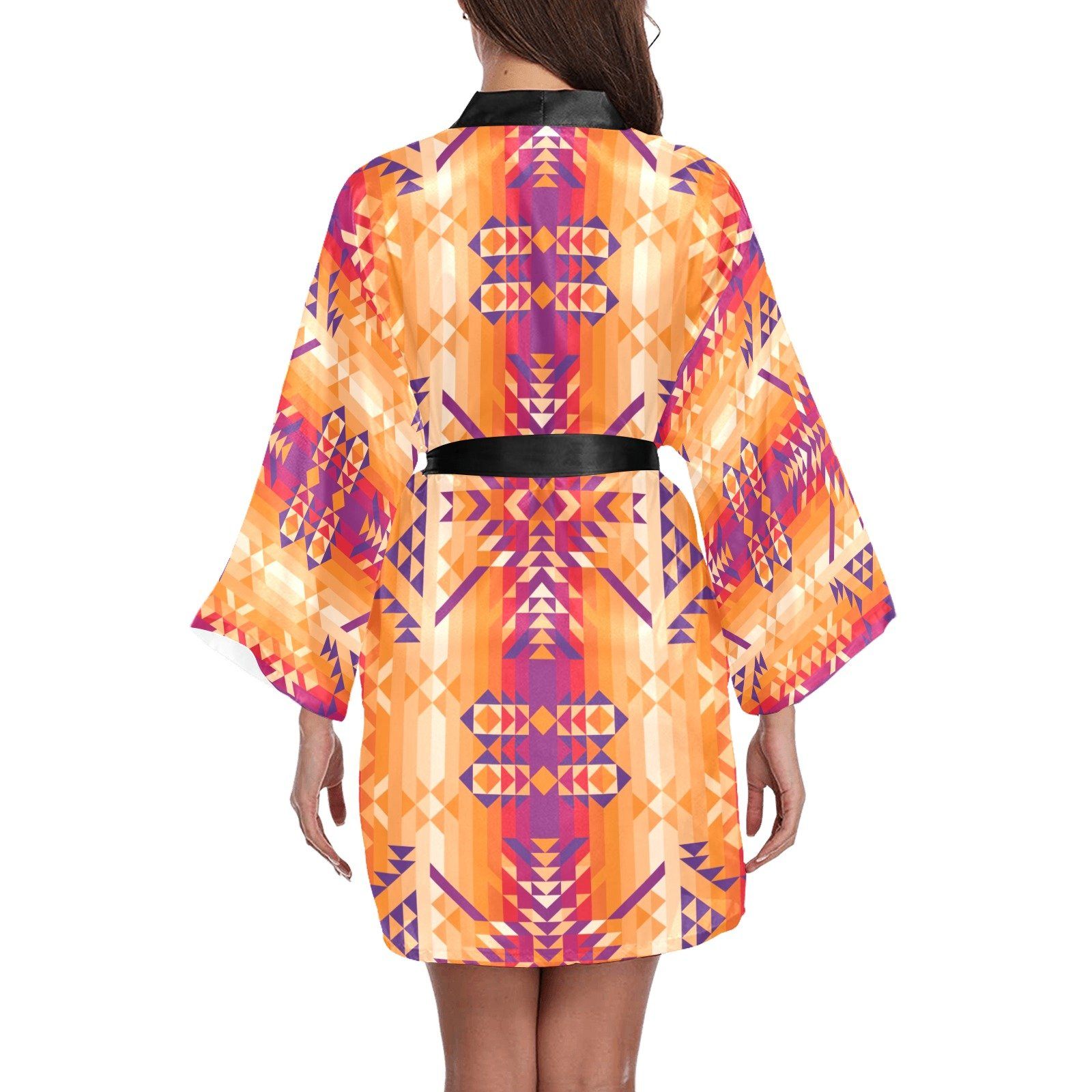 Desert Geo Long Sleeve Kimono Robe Long Sleeve Kimono Robe e-joyer 