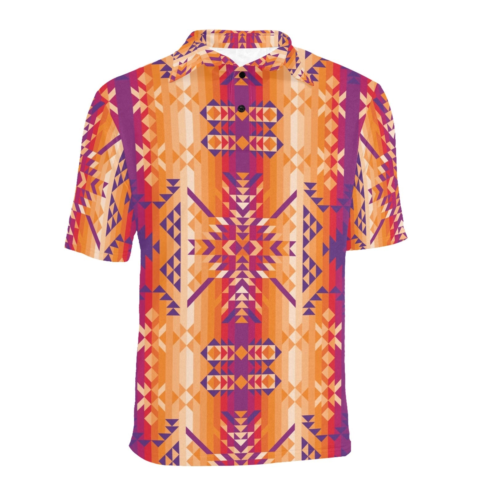 Desert Geo Men's All Over Print Polo Shirt (Model T55) Men's Polo Shirt (Model T55) e-joyer