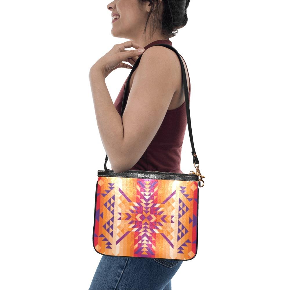 Desert Geo Small Shoulder Bag (Model 1710) Small Shoulder Bag (1710) e-joyer
