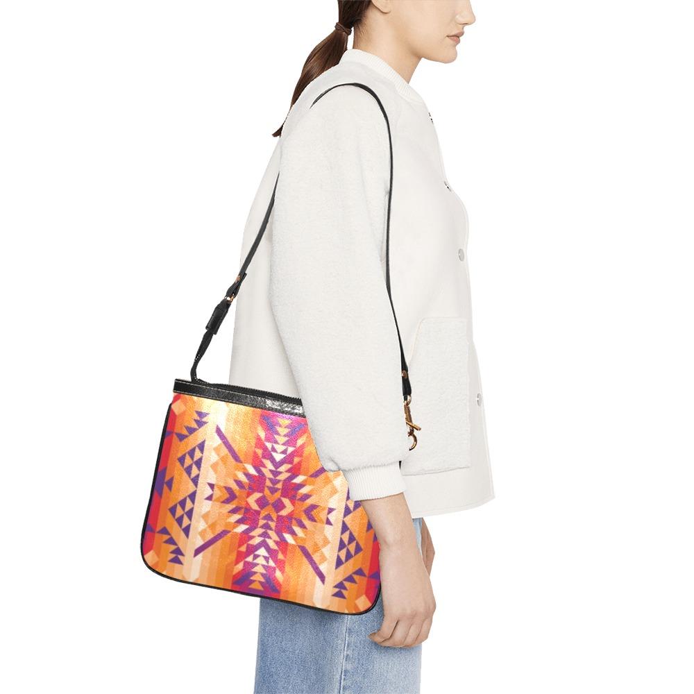 Desert Geo Small Shoulder Bag (Model 1710) Small Shoulder Bag (1710) e-joyer