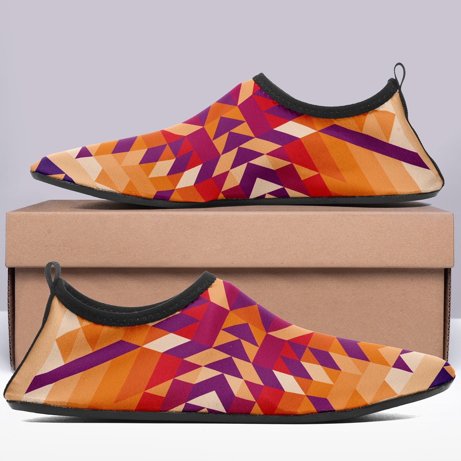 Desert Geo Sockamoccs Kid's Slip On Shoes Herman