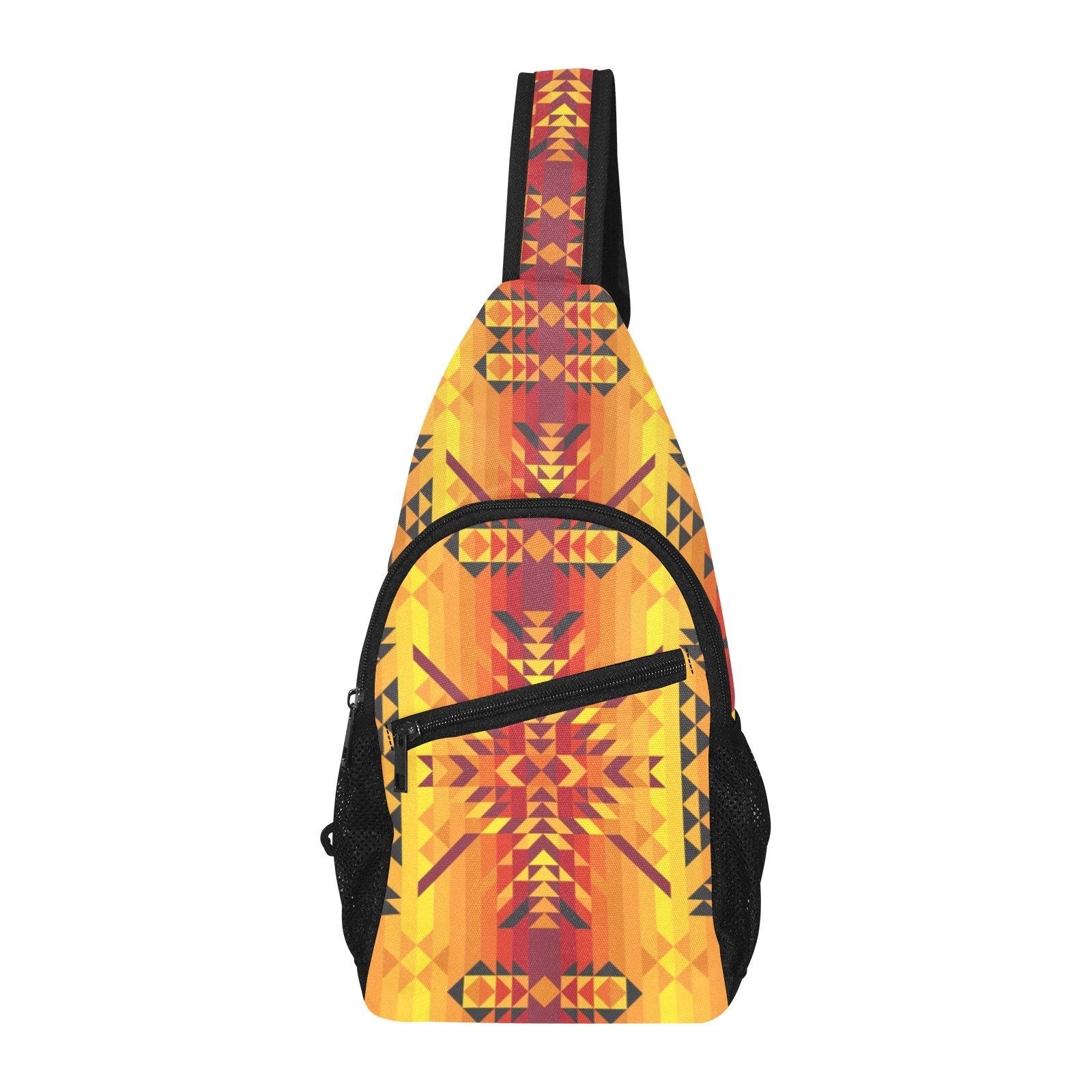 Desert Geo Yellow Red All Over Print Chest Bag (Model 1719) All Over Print Chest Bag (1719) e-joyer