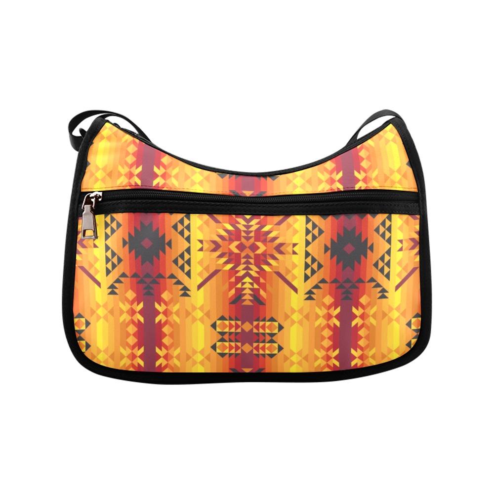 Desert Geo Yellow Red Crossbody Bags (Model 1616) Crossbody Bags (1616) e-joyer