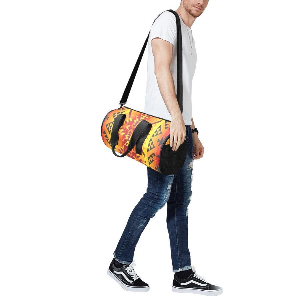 Desert Geo Yellow Red Duffle Bag (Model 1679) Duffle Bag (1679) e-joyer