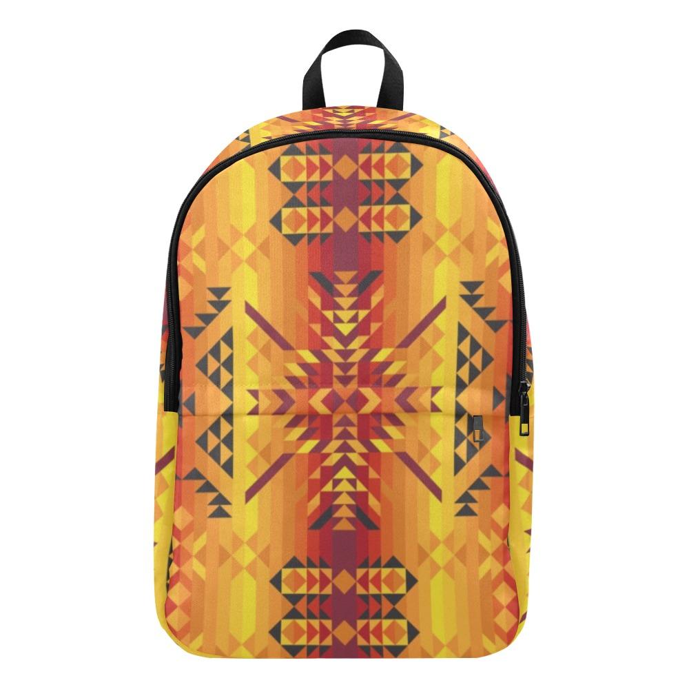 Desert Geo Yellow Red Fabric Backpack for Adult (Model 1659) Casual Backpack for Adult (1659) e-joyer