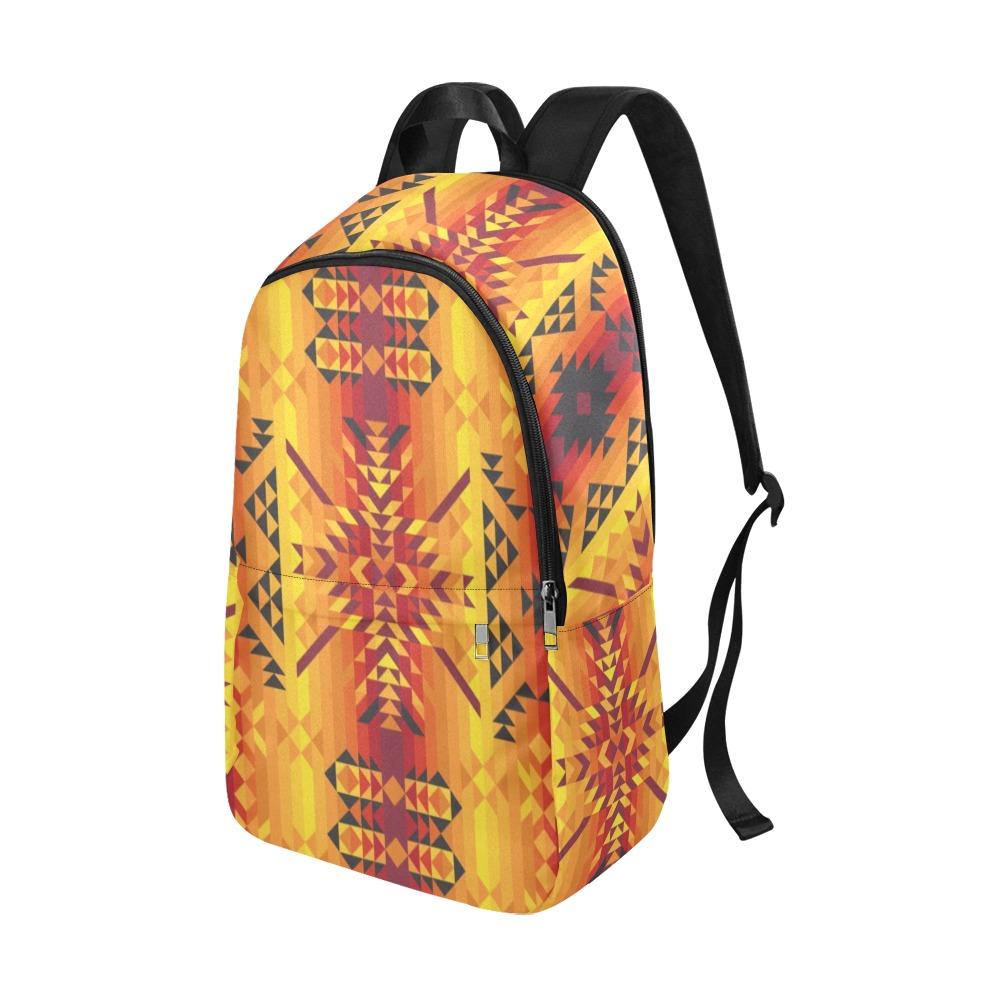 Desert Geo Yellow Red Fabric Backpack for Adult (Model 1659) Casual Backpack for Adult (1659) e-joyer