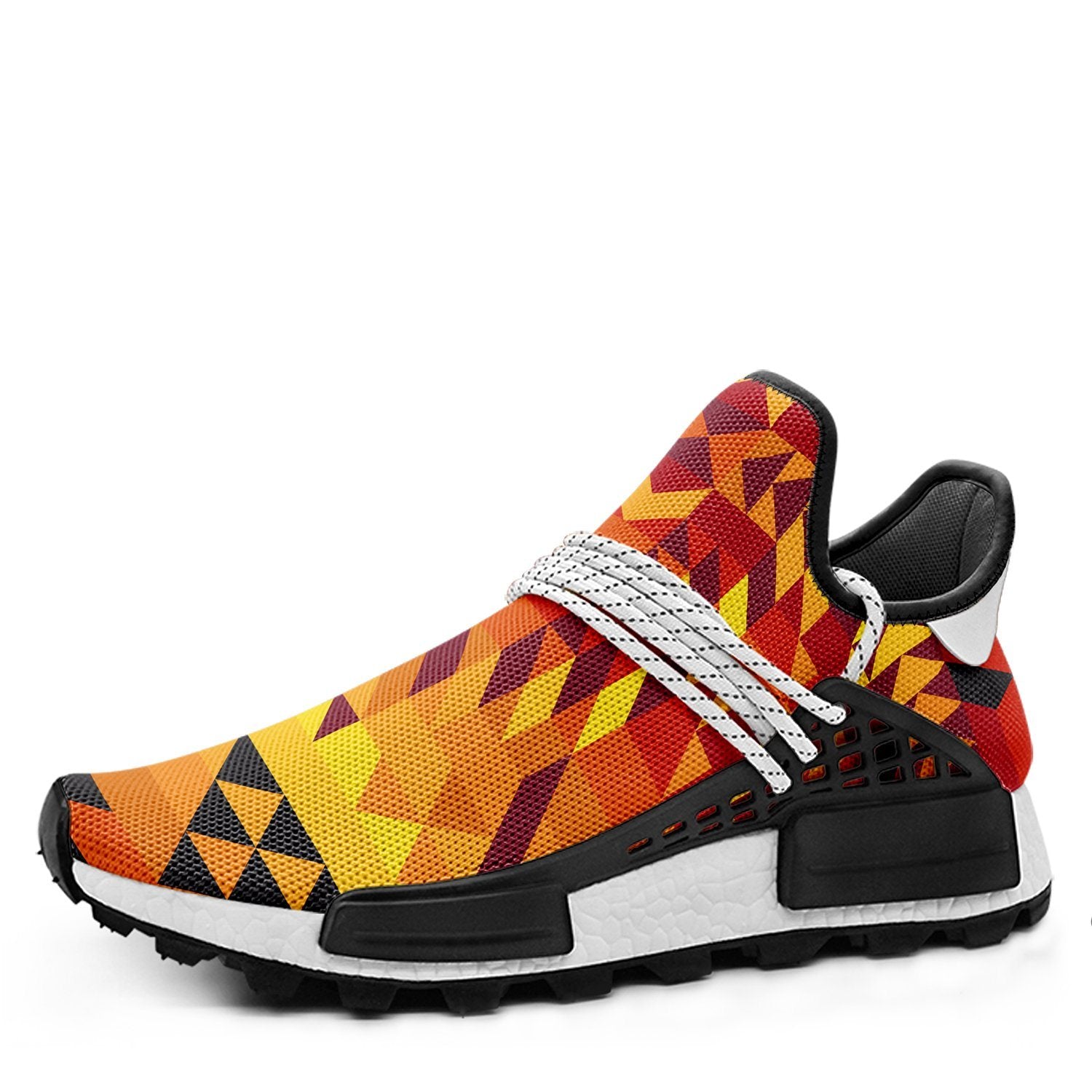 Desert Geo Yellow Red Okaki Sneakers Shoes Herman