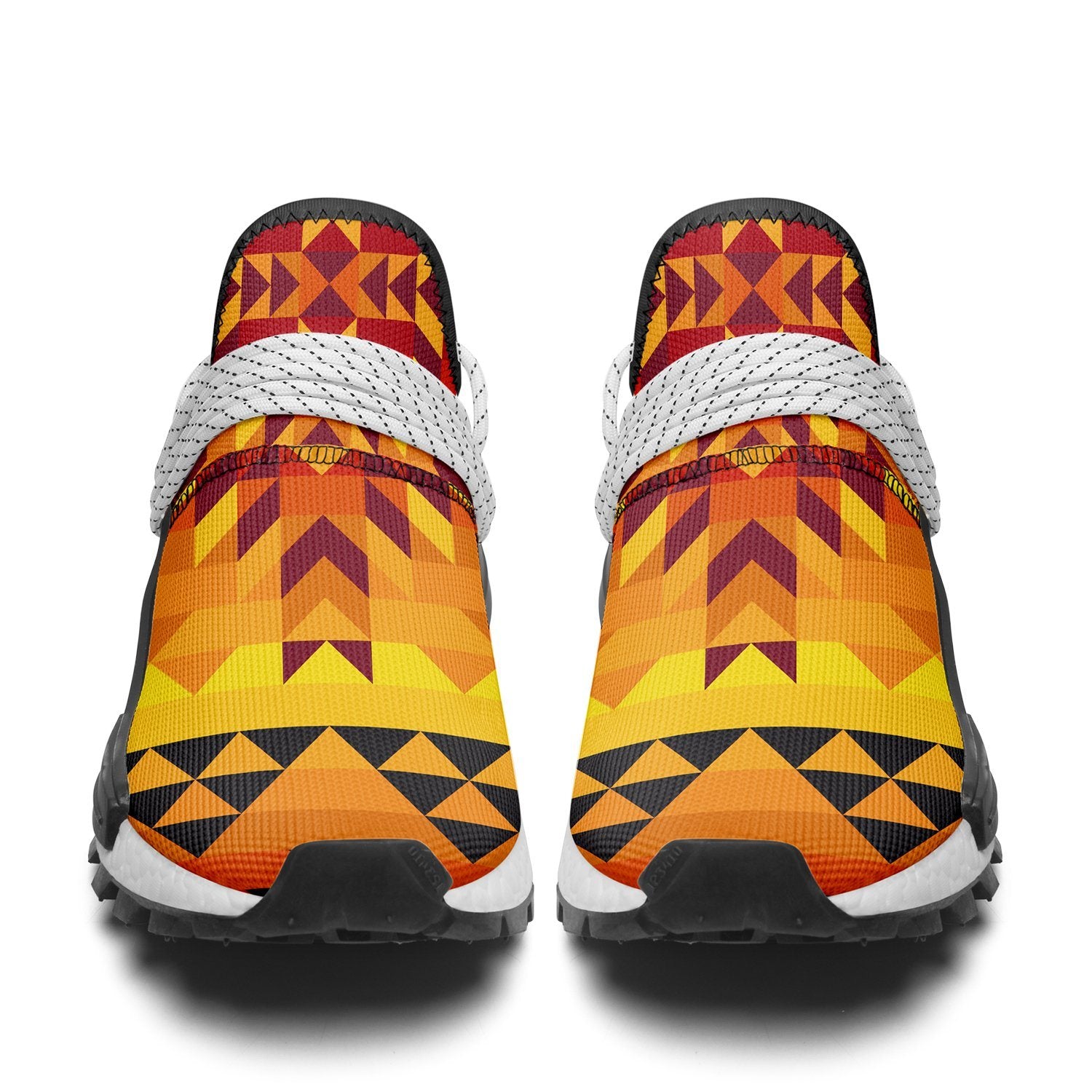 Desert Geo Yellow Red Okaki Sneakers Shoes Herman