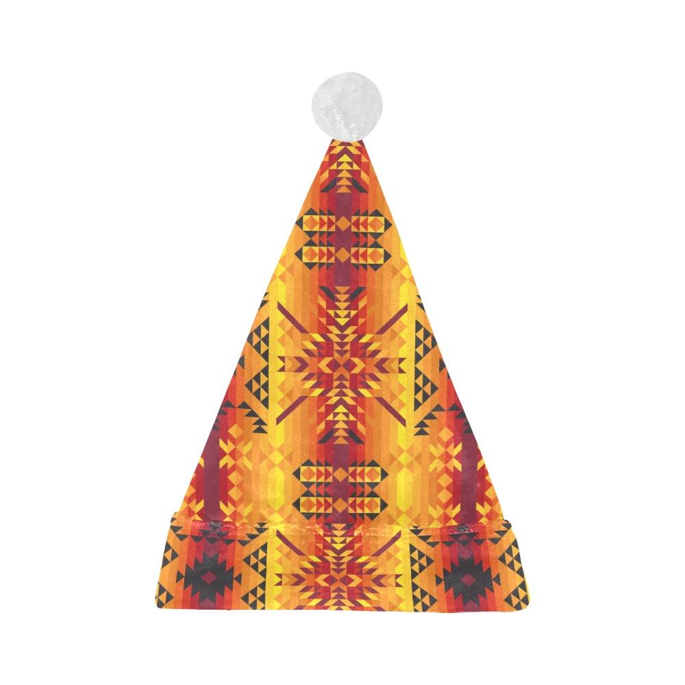 Desert Geo Yellow Red Santa Hat Santa Hat e-joyer