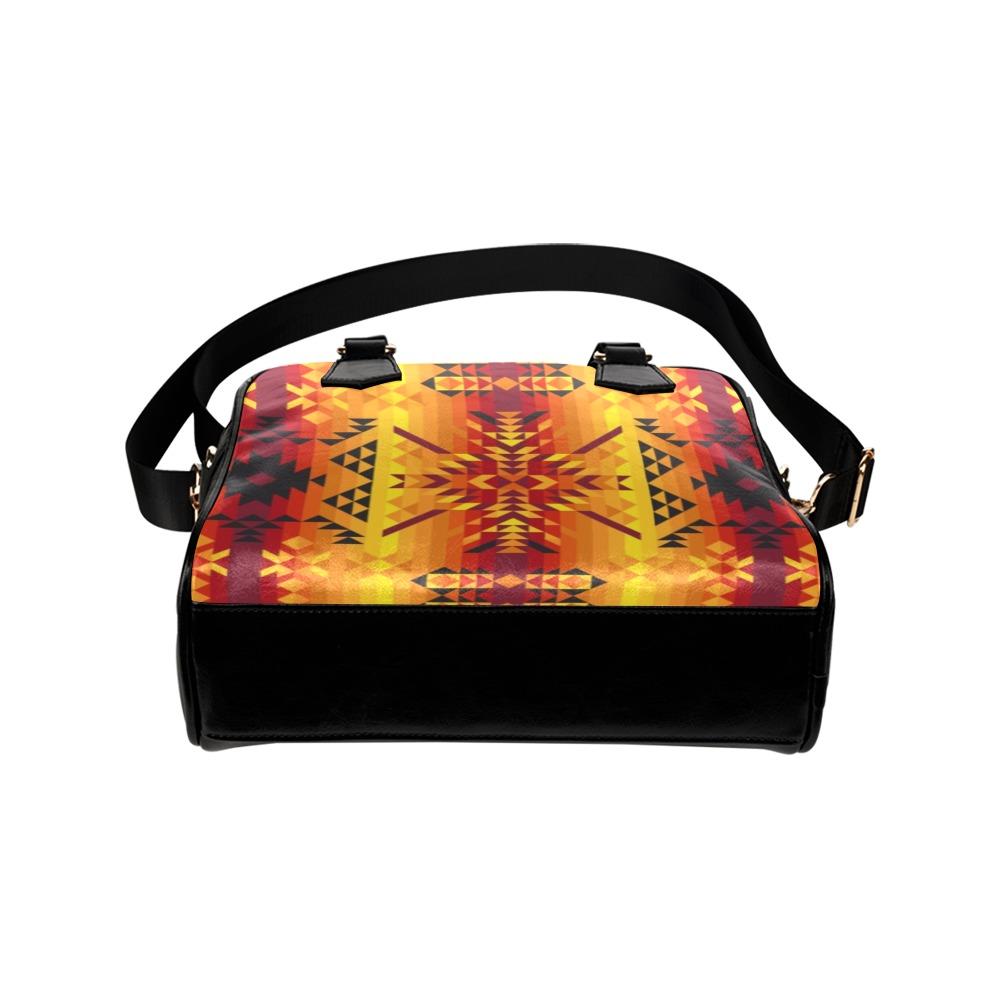 Desert Geo Yellow Red Shoulder Handbag (Model 1634) Shoulder Handbags (1634) e-joyer