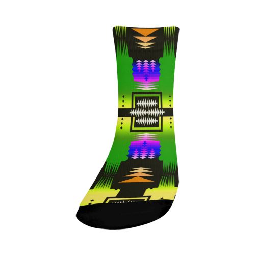 Desert Summer Sage Crew Socks Crew Socks e-joyer