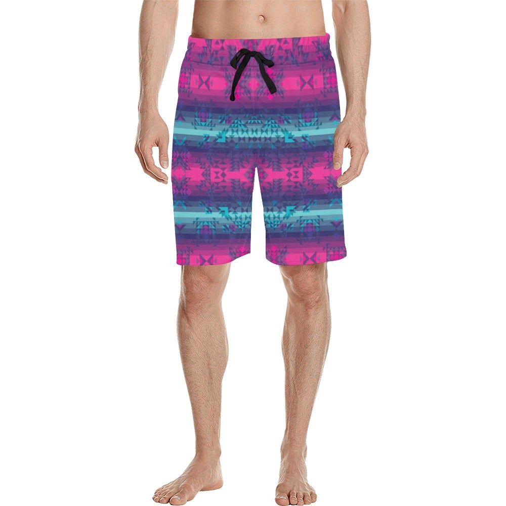 Dimensional Brightburn Men's All Over Print Casual Shorts (Model L23) short e-joyer