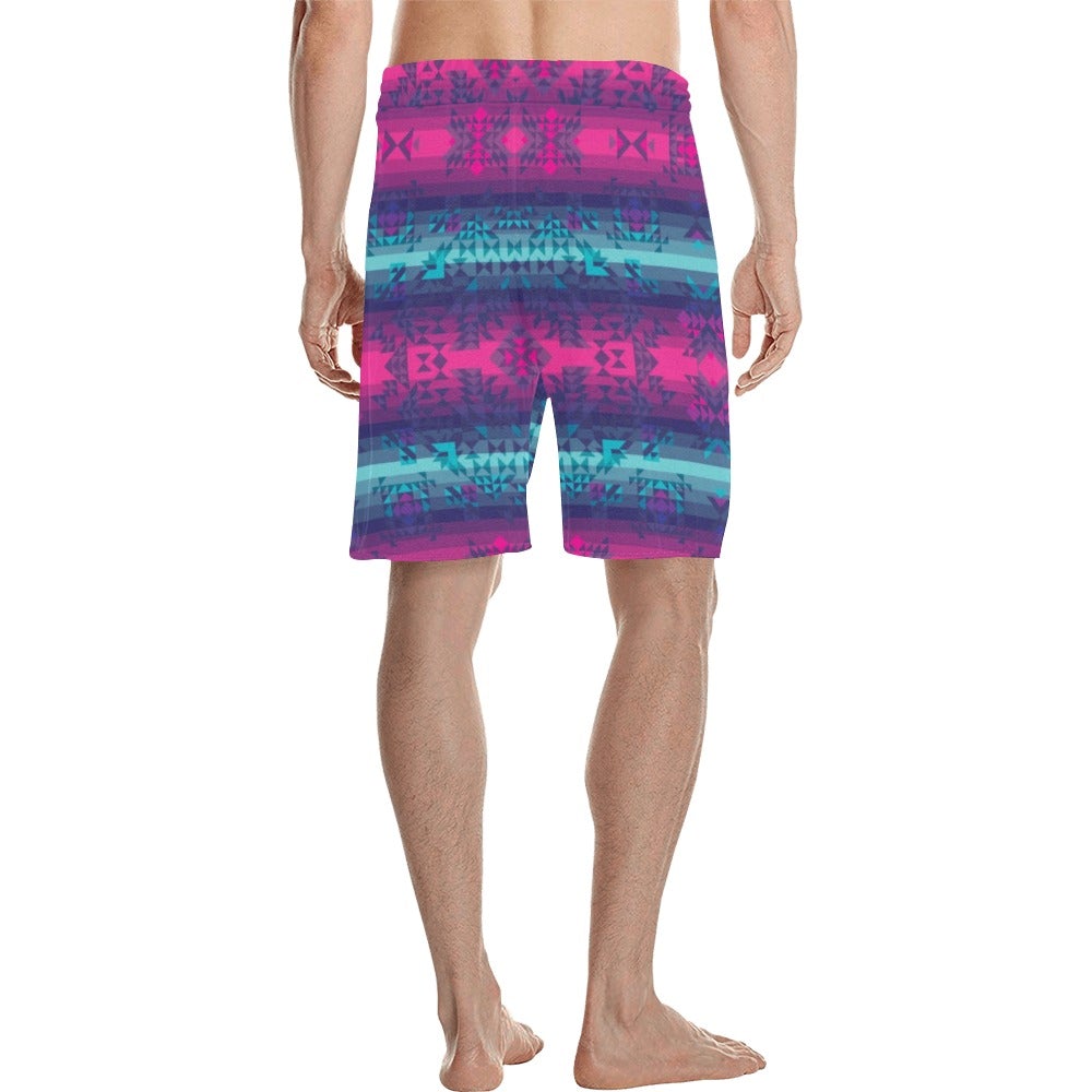 Dimensional Brightburn Men's All Over Print Casual Shorts (Model L23) short e-joyer